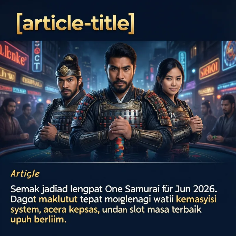 Jadual One Samurai 2026